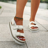 Women's Summer Trendy Velcro Thick-Soled PU Sandals