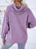 Women's Fall Pullover Drawstring Hooded Sports Sweater