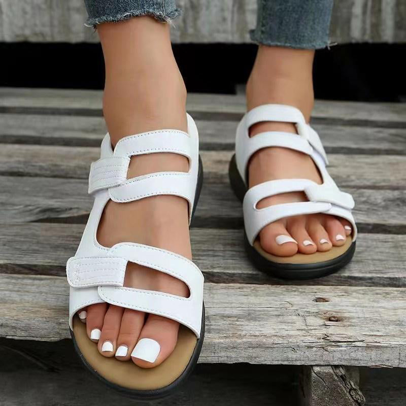 Casual Wedge Heel Velcro Beach Sandals for Women