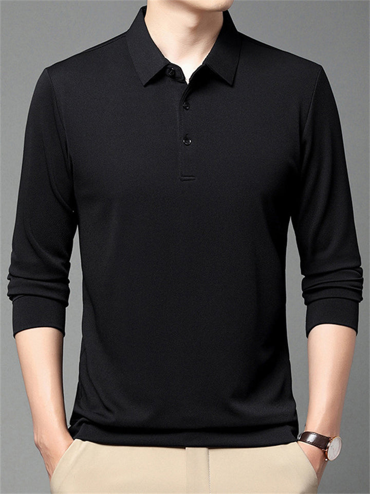 Men's Casual Solid Color Long Sleeve Shirts