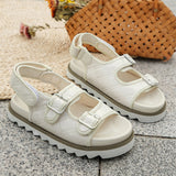 Women's Summer Trendy Velcro Thick-Soled PU Sandals