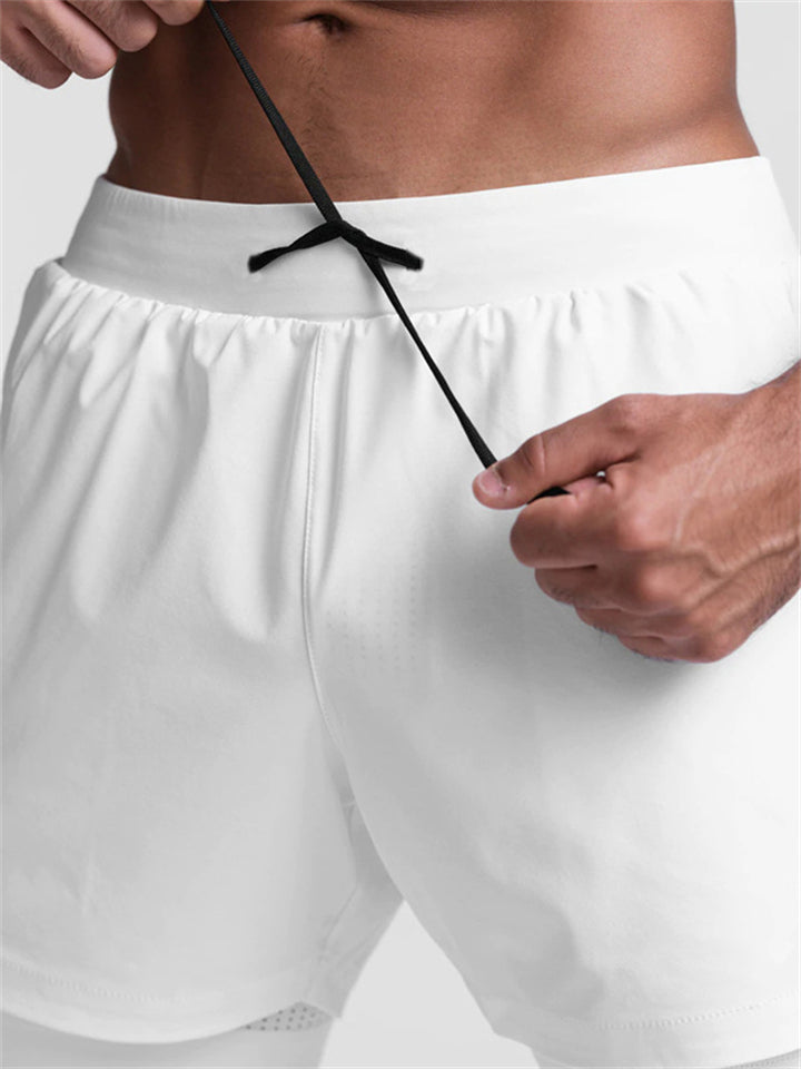 Men's Stretchy Breathable Jogging Shorts with Inter Pocket