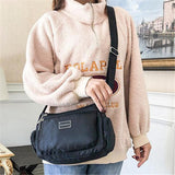 Multiple Compartment Zip Fastening Adjustable Shoulder Strap Waterproof Crossbody Bag