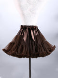 Pretty Ballet Elastic Waistband Tulle Mini Flared Tutu Skirt