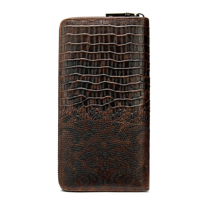 Men's Real Leather Crocodile Wallet