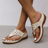 Hollowed-Out Design Lightweight Flip Flop For Women