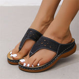 Hollowed-Out Design Lightweight Flip Flop For Women