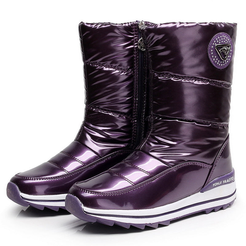 Winter Waterproof Non-Slip Extra Warm Plush Snow Boots for Women