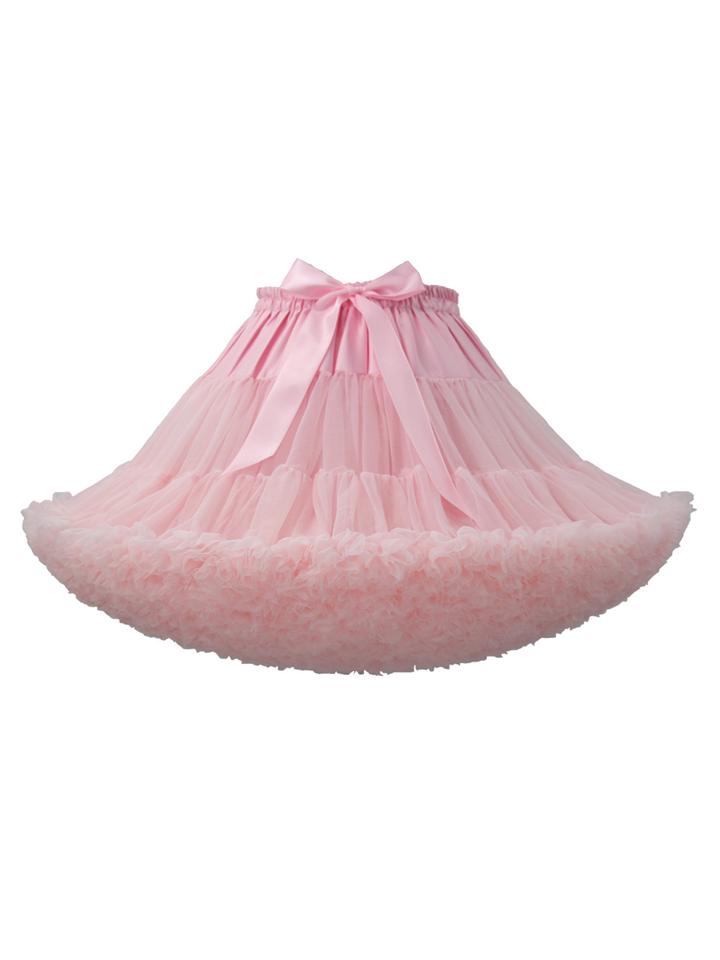 Pretty Ballet Elastic Waistband Tulle Mini Flared Tutu Skirt