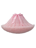 Pretty Ballet Elastic Waistband Tulle Mini Flared Tutu Skirt