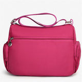 Multi-Pocket Zip Fastening Adjustable Shoulder Strap Casual Crossbody Bag
