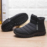 Winter Warm Side Zippers Soft Flat Walking Shoes for Men