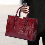 New Stylish Vintage Sequined Crocodile Printed High Quality Handbags