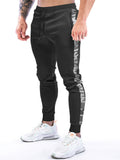 Men Camo Stripe Joggers Drawstring Tapered Gym Sweatpants
