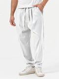 Men's Cool Street Style Oversized Outfits Hem Shirt + Baggy Pants