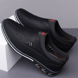 Men's Casual Faux Leather Flats Slip-ons Shoes
