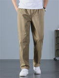 Men's Simple Style All Match Cotton Straight Leg Casual Pants