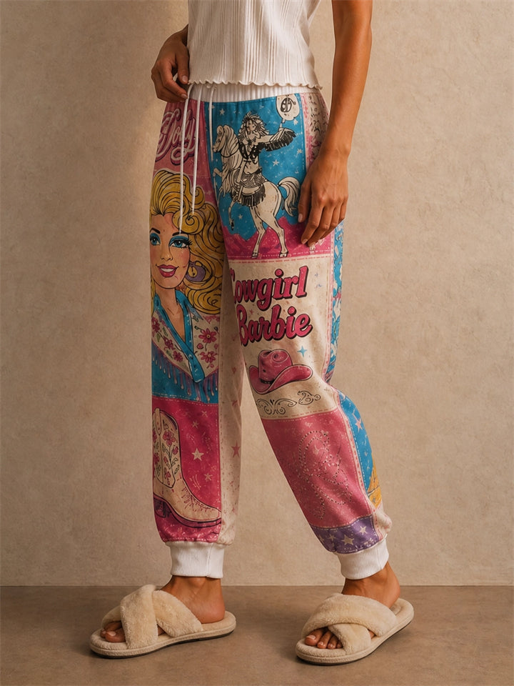 Women Cowgirl Sweatpants Western Graphic Jogger Pants