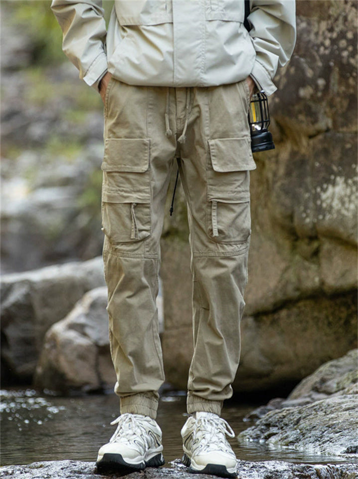 Men's Outdoor Hiking Tactical Cargo Jogger Pants with Pockets