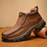 Men's PU Leather Outdoor Comfortable Non-Slip Casual High-Top Boots