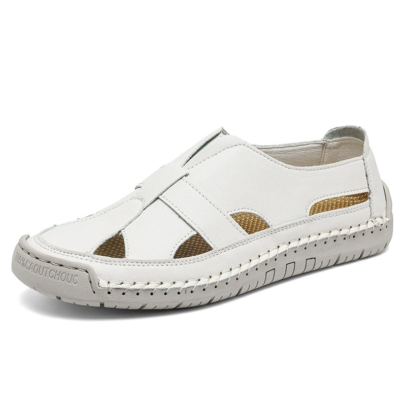 Male's Summer Outdoor Hollow Closed Toe Beach Sandals