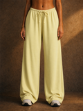 Women High Waist Baggy Drawstring Lounge Wide Leg Sweatpants
