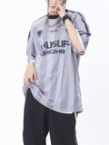 "Unusual Original" Letter Print Stripe Football T-shirt for Women