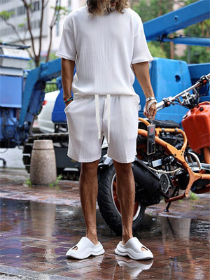 Male Cool Relaxed Sports Holiday Summer Two-piece Sets