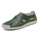 Male's Summer Outdoor Hollow Closed Toe Beach Sandals