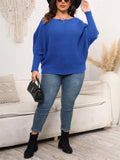 Female Autumn Winter Bat Sleeve Off-shoulder Knitted Sweaters