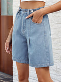 Summer Trendy Waist Adjustable Denim Shorts for Women