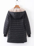 Winter Casual Waterproof Warm Plush Hooded Coat for Women