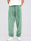 Mens Distressed Loose Fit Drawstring Pants Casual Sweatpants