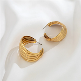 Vintage Fashionable C-Ring Earrings for Lady