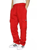 Men's Sports Style Cozy Loose Multi-Pocket Cargo Pants