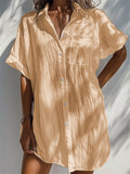 Summer Modern Trendy Women's Short Sleeve V Neck Blouses