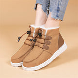 Ladies Casual Elastic Strap Ankle Cotton Snow Boots