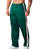 Men's Side Stripe Loose Casual Straight-Leg Pants