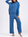 Thermal Autumn High Neck Sweater + Loose Pants