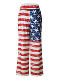 USA Flag Print Loose Casual Pants for Women