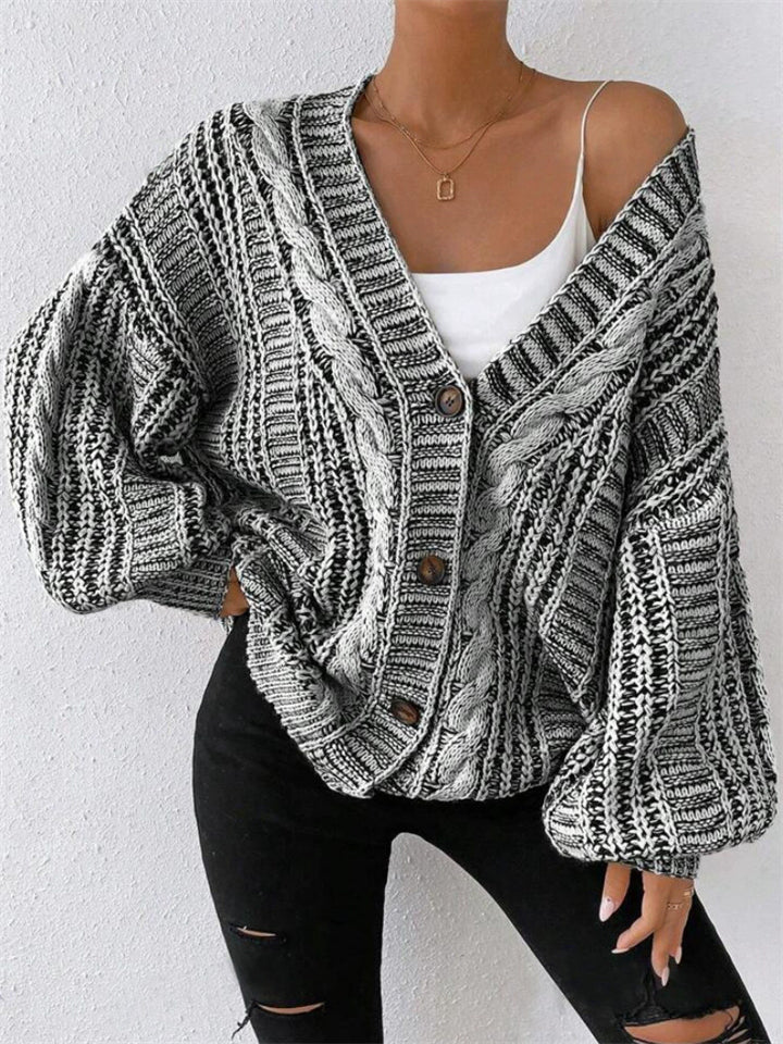 Women's Stylish Oversized Knit Cardigan Casual Sweaters