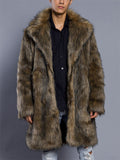 Trendy Faux Mink Fur Thickened Warm Coat for Men