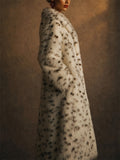 Women's Dalmatian Print Faux Fur Warm Coats for Winter