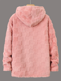 Unisex Autumn Street Solid Color Zip Up Long Sleeve Hooded Coats