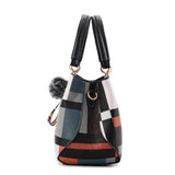 Korean Style Plaid Print Simple Modern Female Handbag