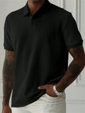 Men's Summer Lapel Short Sleeve Woven Polo Shirts