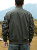 Mens Multi Pocket Military Tactical Bomber Jacket