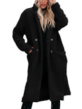 Winter Warm Fashion Fleece Long Overcoat for Women