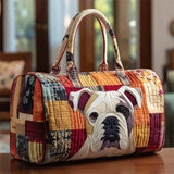 Bulldog Pattern Weekender Duffle Bag for Women