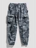 Men's Cotton Camouflage Cargo Jogger Pants Spring Casual Loose Fit
